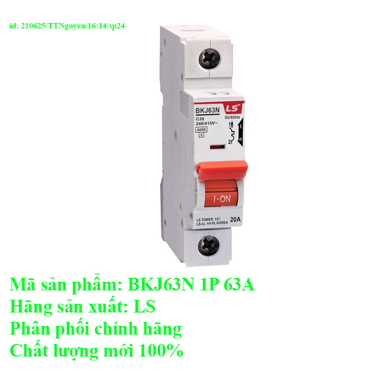 Cầu dao tự động BKN 1P 63A