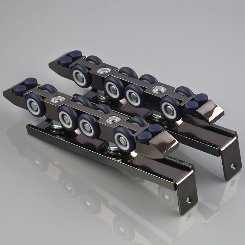 Ray cửa trượt bánh xe treo ray treo cửa gỗ phòng tắm nhà bếp Phụ kiện ray trượt trên