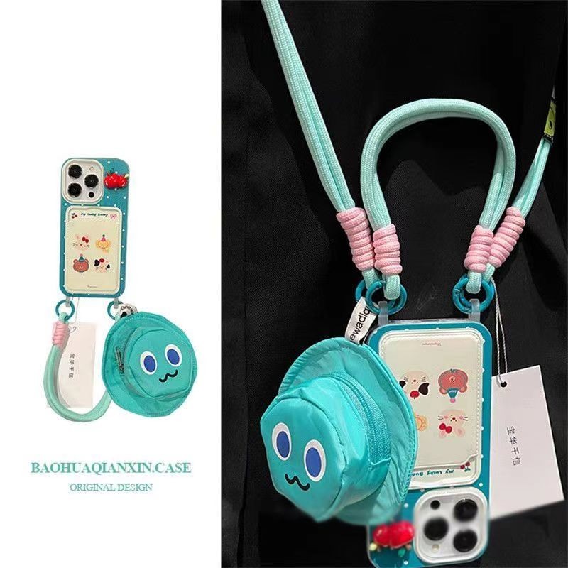 [SHINE] Túi đi học Mini Apple 14ProMax Ốp điện thoại iPhone15Pro New 13 Female 12 Soft Case 11 Card 