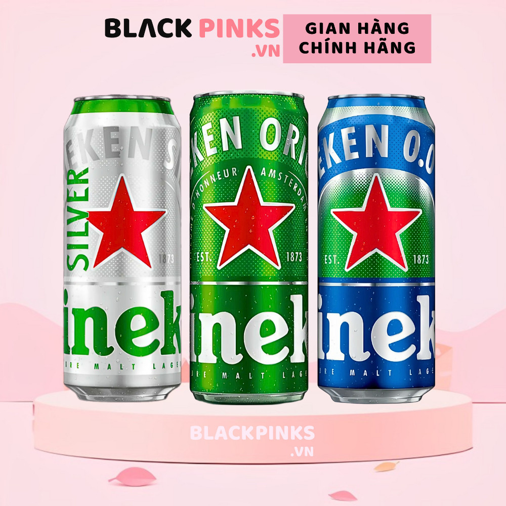 Thùng 24 lon bia Heineken Sleek/Silver/không cồn lon 250ml/330ml