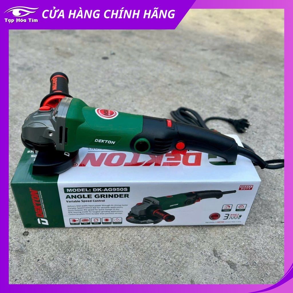 Máy Mài Dekton DK AG950S 950W - Có bộ số điều tốc ( 6 cấp tốc độ)