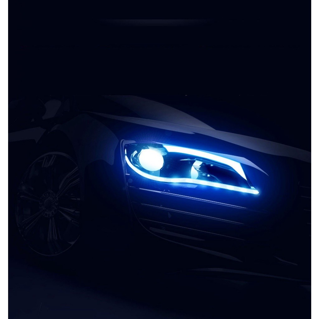 led dây led mí mắt Audi chạy đuổi 2 in 1