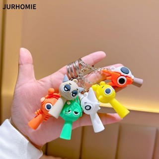 Mặt dây chuyền hoạt hình JURHOMIE, Hộp nhịp điệu Oren Sprunki Móc khóa, Phụ kiện túi móc khóa Raddy Vineria Brud