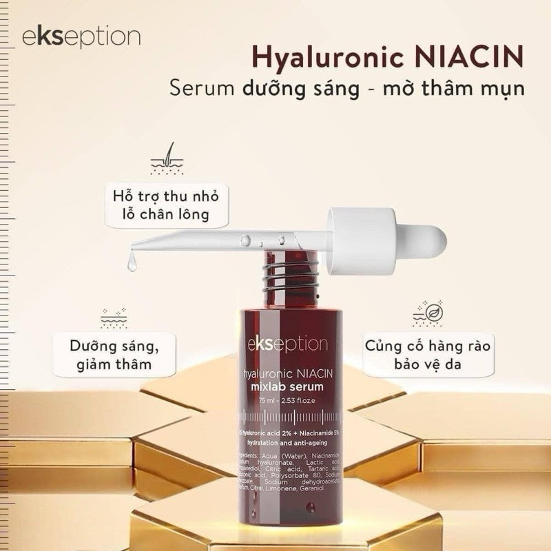 [ Chính Hãng ] (ĐMN) Chiết Serum sáng da EKSEPTION NIACIN Hyaluronic Niacinamide