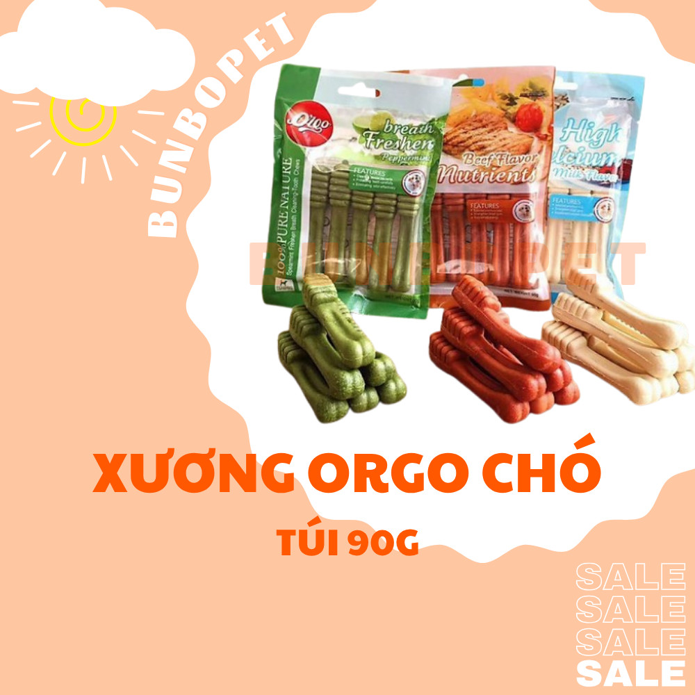   Combo 5-10-20 Gói  Xương Orgo Cho Chó Xương Gặm Sạch Răng Cho Chó 