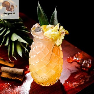 [Pengtao35] 480Ml Kính Cocktail Hình Dứa Cốc Uống Sáng Tạo Nước Trong Suốt Thủy Tinh Rượu Vang Đỏ Cốc Thủy Tinh Cho Gia Đình Bar Đảng COD