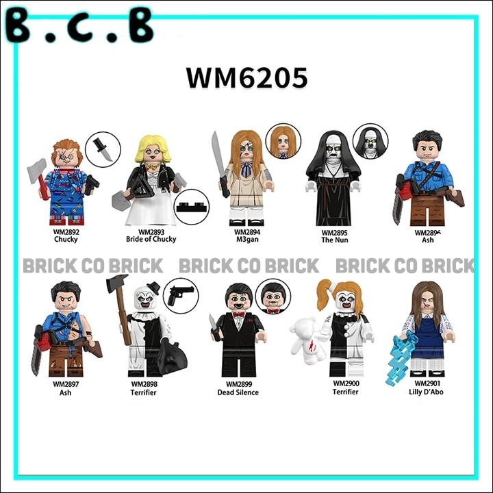 Nhân vật Chucky Mô Hình  Nhân vật Kinh Dị Chucky Đồ Chơi Ash The Nun Terrifier WM6205