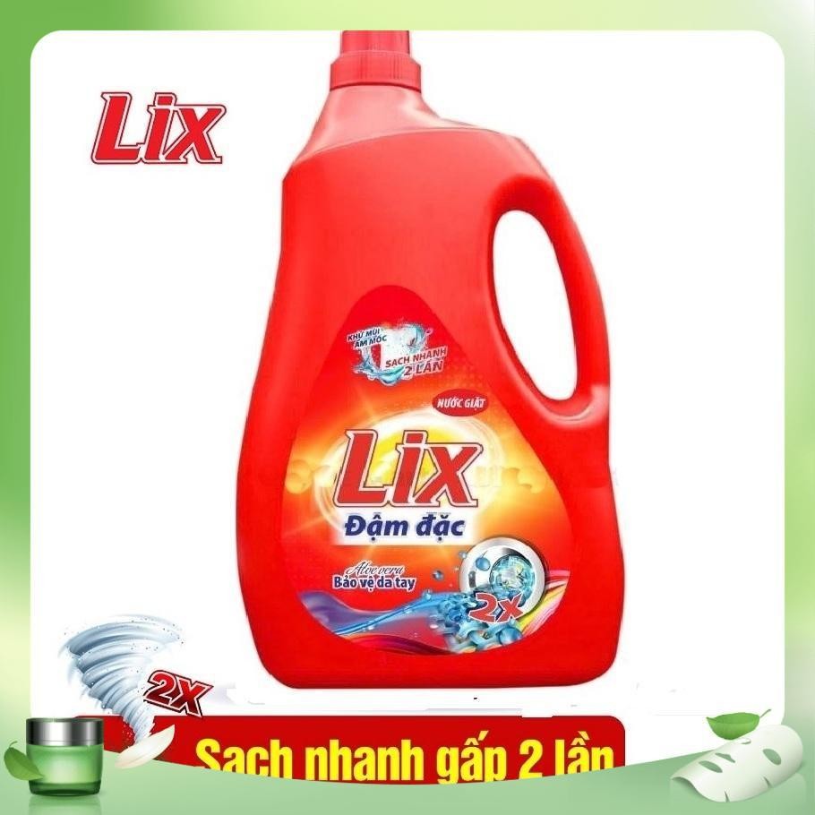 Nước giặt Lix nhiều loại hương Can 3,3 kg
