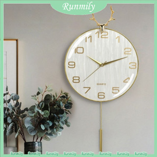 Đồng hồ treo tường hươu Bắc Âu Trang trí nội thất cho phòng khách Đồng hồ thẩm mỹ Đồng hồ treo tường lớn Đồng Hồ Treo Phòng Ngủ