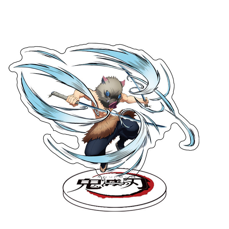 Móc Khoá, Standee, Tranh Kính Mô Kimetsu No Yaiba Akaza Giyuutarou Anime Manga - zenda