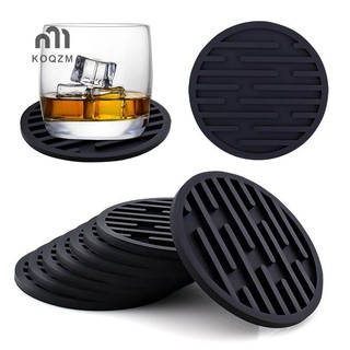 [Koqzm] Thảm silicon chịu nhiệt Cốc lót ly tròn chống trượt Dụng cụ đặt bàn [mới]