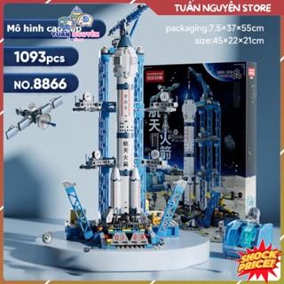   1093 chi tiết  Bộ đồ chơi mô hình lắp ráp tên lửa tàu không gian thám hiểm 9011 đồ chơi thông minh 