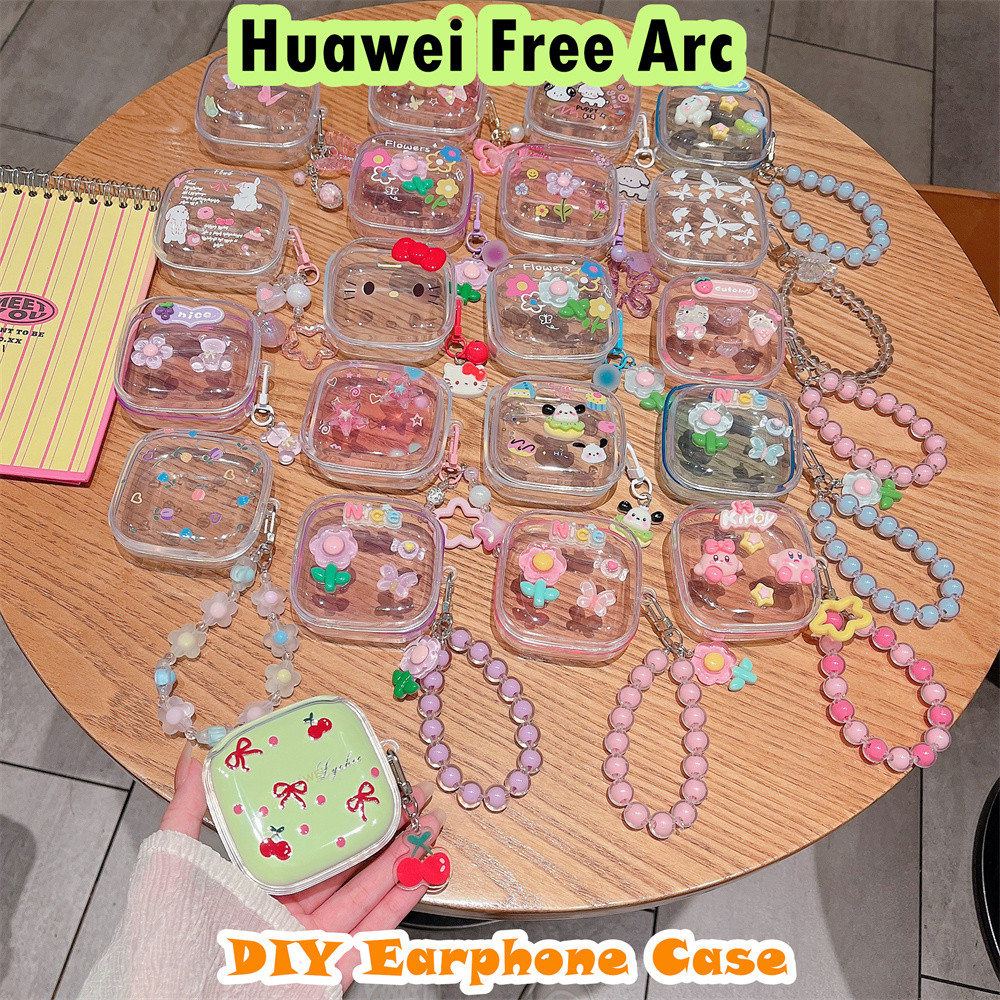 [Chất lượng cao] Dành cho Huawei Free Arc Case DIY Cool Cartoon Vỏ tai nghe silicon mềm Vỏ bọc