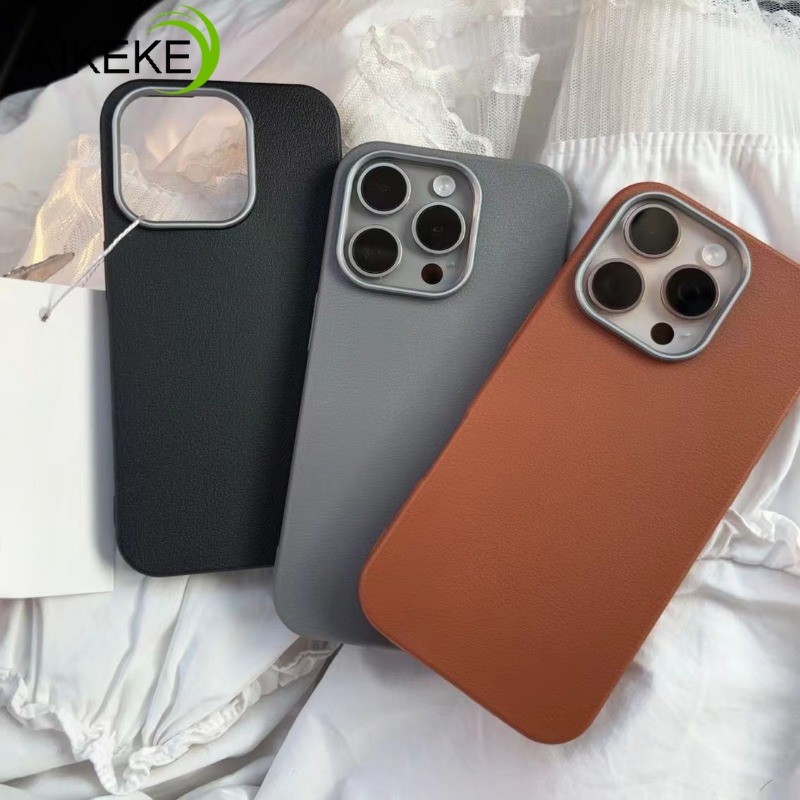 Ốp Điện Thoại Da Striae Màu Trơn Cho Samsung Galaxy S25 S24 S23 Plus Ultra FE S25 + S24 + S23 + Ốp L