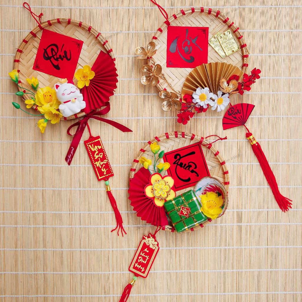 Mẹt Tre Nhí Trang Trí Tết 15cm H99