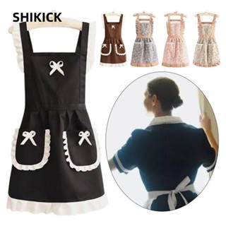  Shikick 1 Cái Tạp Dề Nấu Ăn Nhà Bếp Người Làm Bánh Có Dây Thắt Lưng Tạp Dề Nhật Bản Phụ Nữ Bền Đẹp Đeo Sau Nhà Hầu Gái Đầm Tạp Dề 
