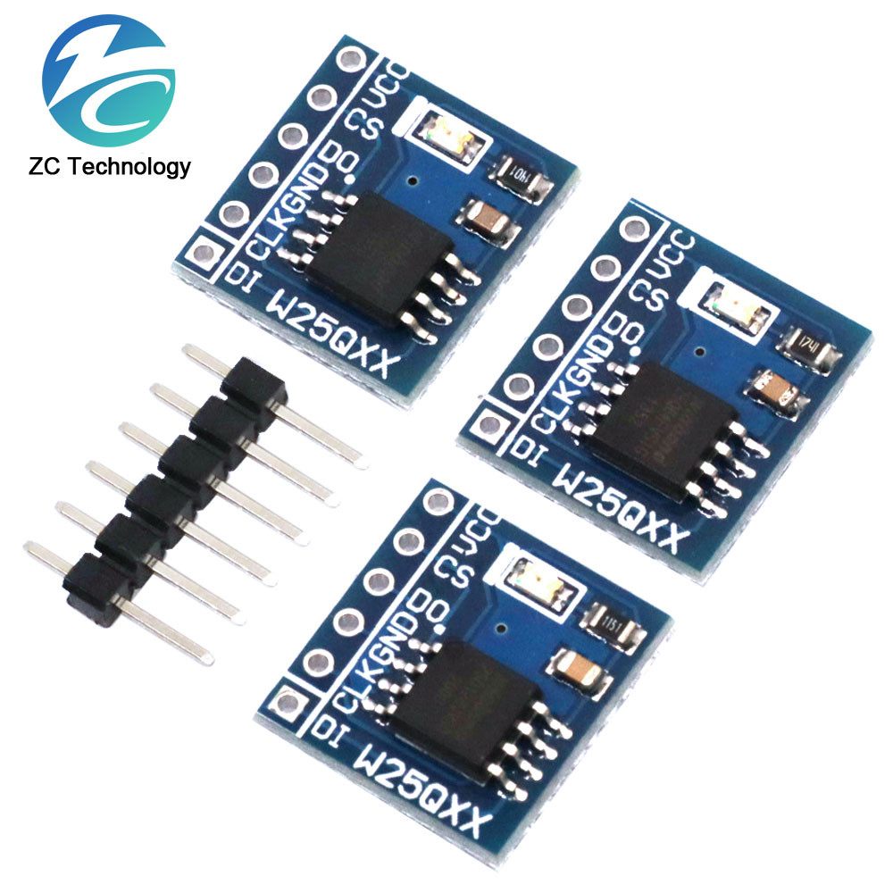 W25q32 32Mbit / W25Q64 64Mbit / W25Q128 128Mbit 8MByte FLASH NorFlash Mô-đun lưu trữ SPI Giao diện B