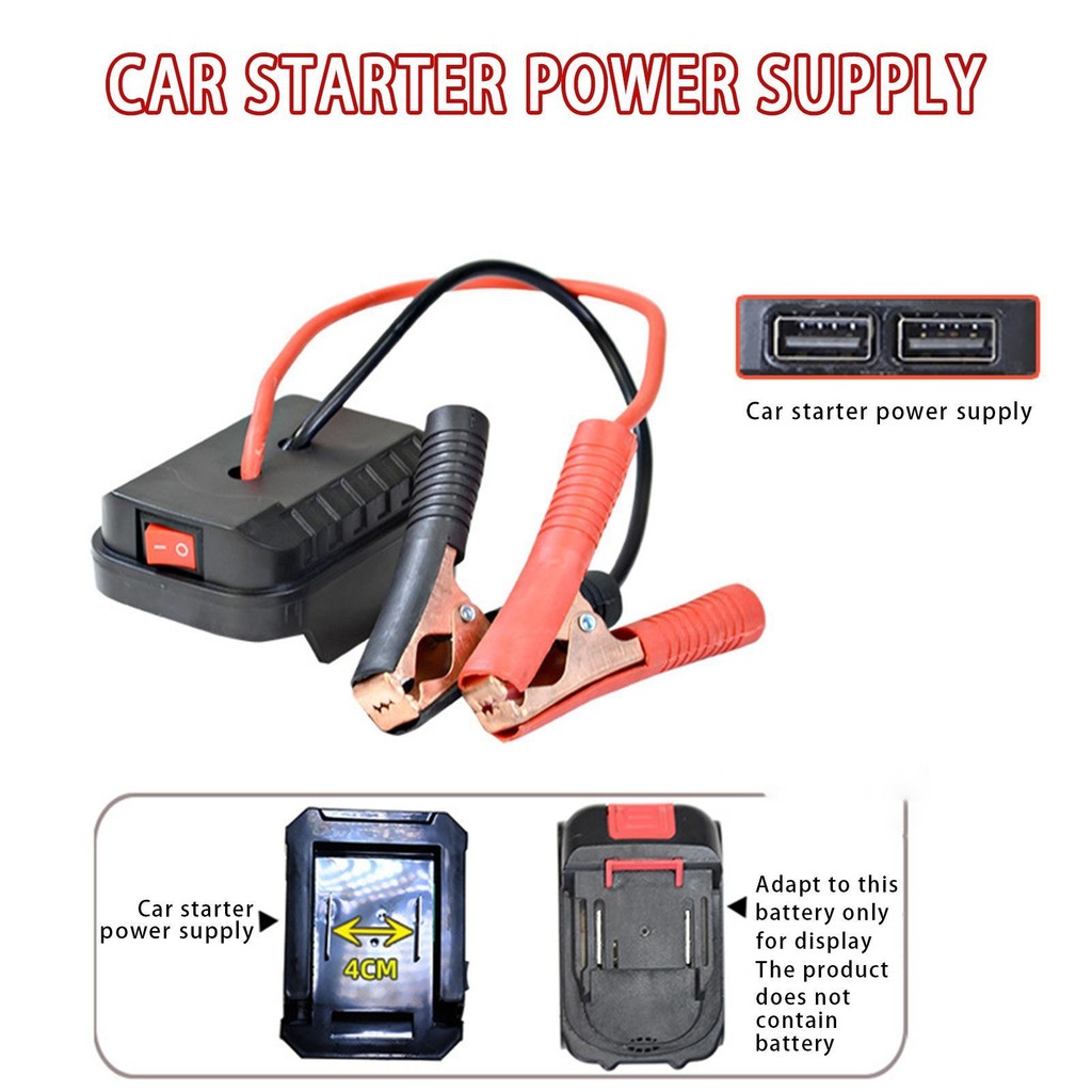 Dành Cho Xe Makita Pin Jump Starter Di Động Jumper Hộp Pin Lithium Jump Starter Pin Sạc Nhanh bhsydt