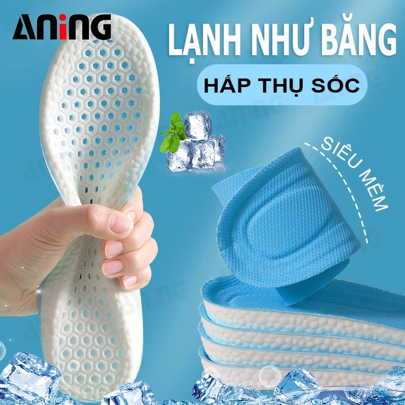 Lót Giày êm chân Thể Thao Chống Sốc Thoáng Khí Đàn Hồi Êm Chân Dành Đế Cho Chân Dễ Áp Lực Cho Nam Nữ