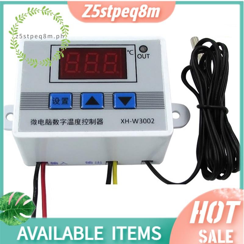 Bộ điều khiển nhiệt độ LED kỹ thuật số XH-W3002 220V Đầu dò công tắc điều khiển nhiệt độ 10A với cảm