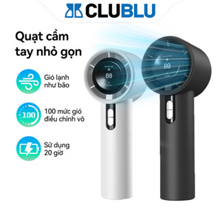 -CLUBLU- Quạt Turbo Jet QF638 Mini Cầm Tay 100 Cấp Độ Pin 4000mAh Sạc Di Động USB Văn Phòng Học Sinh