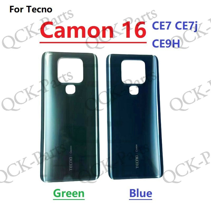 Dành Cho Tecno Camon 16 CE7 CE7j CE9H Mặt Sau Pin Nhà Ở Phía Sau Cửa Sau Ốp điện thoại Phụ Kiện Thay