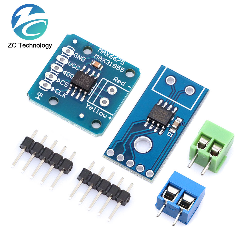 Mô-đun MAX31855 MAX6675 mới + Cảm biến nhiệt độ cặp nhiệt điện loại K Mô-đun đo nhiệt độ mới