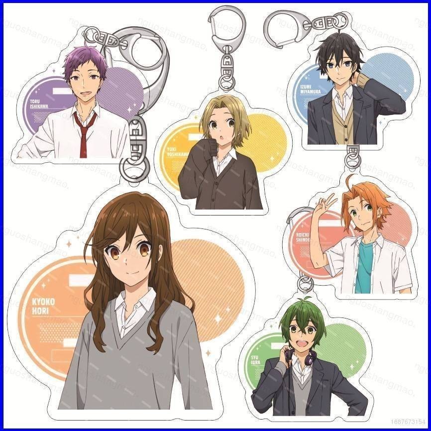 Horimiya: Những Mảnh Mất Tích Móc Khóa Anime Móc Khóa Acrylic Túi Dễ Thương Mặt Dây Chuyền Miyamura 