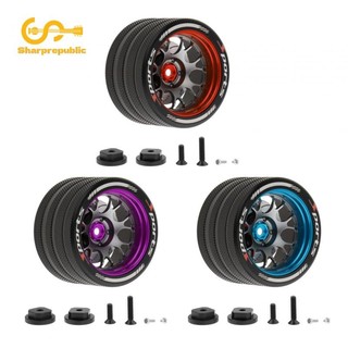 Sharprepublic RC Xe Tay Bánh Xe Thay Thế Thay Thế Chống Mài Mòn Phụ Kiện Có Đĩa Phanh Cho MT4 M17 RC Điều Khiển