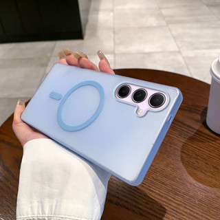 Ốp điện thoại từ tính trong suốt siêu mỏng mờ cho Samsung Galaxy A05 A05S A06 A14 A15 A16 A25 A26 A34 A35 A36 A54 55 56 4G 5G Vỏ PC cứng chống sốc trong suốt