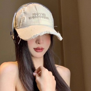 Phiên bản Hàn Quốc của lỗ chữ cái nữ thêu thường ngày mở rộng vành lớn chống nắng mũ bóng chày