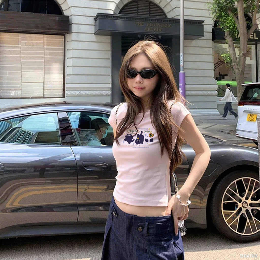 áo baby tee ôm body hồng đồ girl phố style thời trang hè Eleclassm áo thun local brand