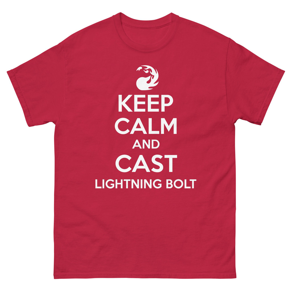 Giữ bình tĩnh và đúc Lightning Bolt, Magic The Gathering Shirt, Mtg Shirt, Mtg