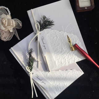 Chính Hãng Handmade Vow Card Cao Cấp Ngoài Trời Pháp Cưới Sách Cô Dâu