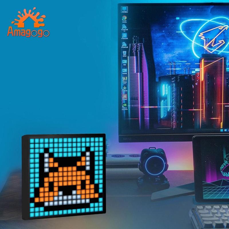 Amagogo Pixel Art Frame DIY Gaming Room Decor Màn hình LED đầy màu sắc Màn hình Pixel Art Display