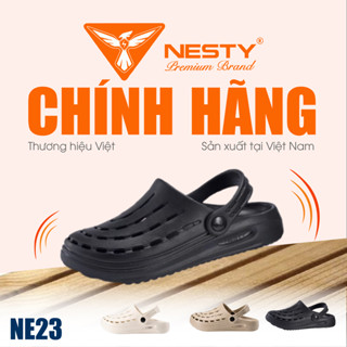 NE23 - (TẶNG 10 CHARM) DÉP SỤC NAM NỮ CAO CẤP THƯƠNG HIỆU NESTY