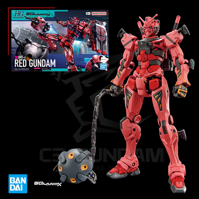 [BANDAI] MÔ HÌNH HG 003 1/144 GMS-a Red Gundam HGGQ Mobile Suit Gundam GQuuuuuuuX