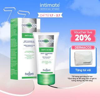 Sữa Rửa Mặt Farmona Giúp Loại Bỏ Mọi Bụi Bẩn Lượng Dầu Dư Thừa Trên Da Dermacos Anti-Acne Deep Cleansing Gel 150ML