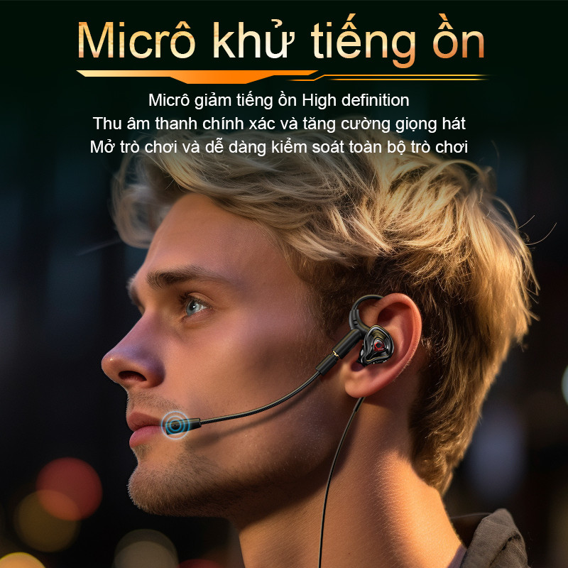 Tai nghe nhét tai SPRISE G59 có dây Chơi Game Bass Với Mic Kép Khử Tiếng Ồn HiFi PC Để Bàn Đa Năng 3.5mm/TypeC | BigBuy360 - bigbuy360.vn