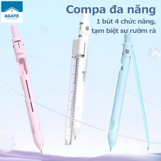 Compa, Compa học sinh bộ đồ, Kèm Lõi Chì Vẽ Tranh Hình Học Kỹ Thuật Mỹ Thuật Dụng Cụ Học Tập, Nhiều công dụng.