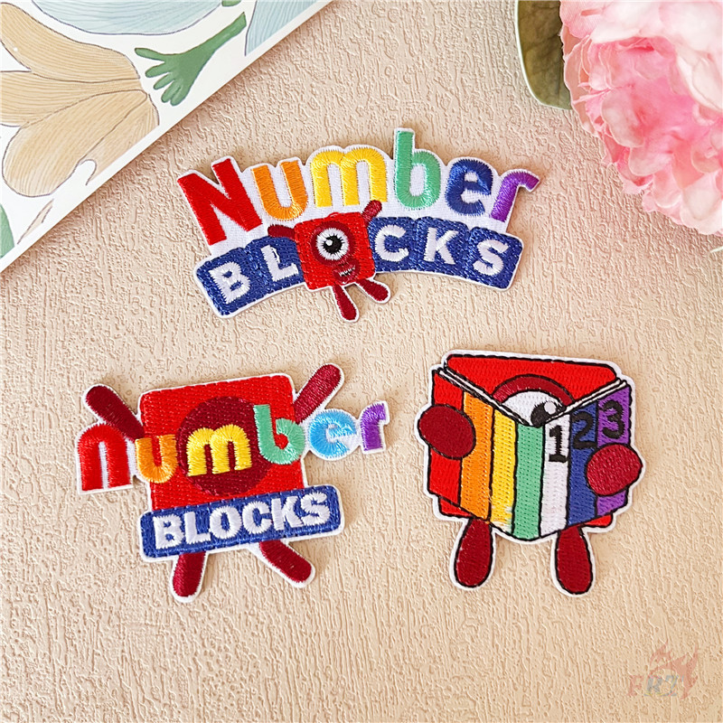 ✿ Numberblocks - Miếng dán nhãn dán tự dính số hoạt hình vui nhộn ✿ 1 Cái / 3 Cái DIY May Trên Sắt T
