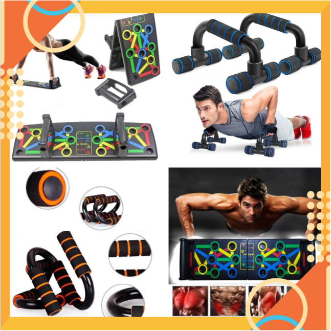 [5❤️][FREESHIP] DỤNG CỤ HÍT ĐẤT, TẬP CHỐNG ĐẨY CHỮ U - PUSH UP STAND - PUSH UP BOARD (14in) ĐA NĂNG 