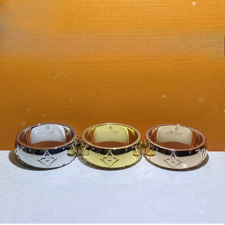 Nhẫn Thép Titan Không Gỉ Mạ Vàng Hồng 18K In Chữ Chống Thấm Nước Không Phai Màu