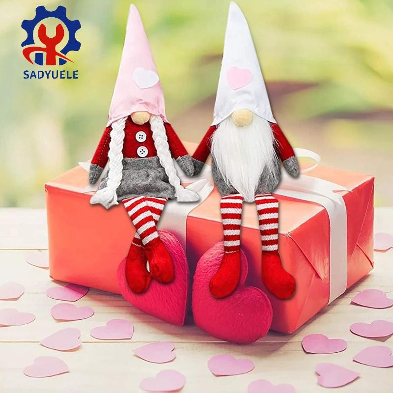 Sadyuele Ngày Lễ Tình Nhân Tomte Gnome Đồ Trang Trí Thụy Điển Gnome Sang Trọng Búp Bê Handmade Gnome