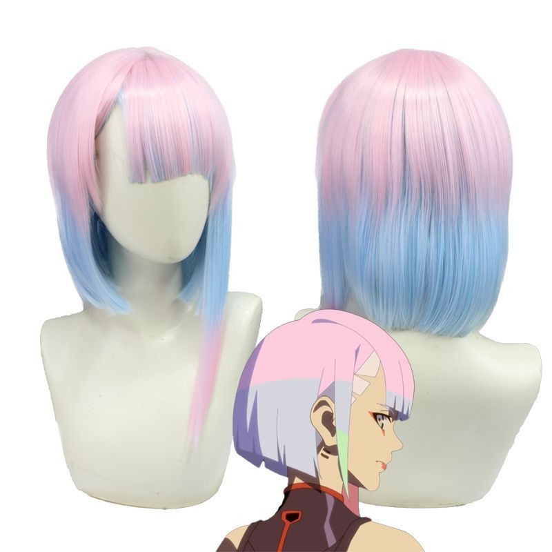 Cyberpunk Edge Walker Runner Rebecca lucy lucy COS Tóc giả Gradient T Color