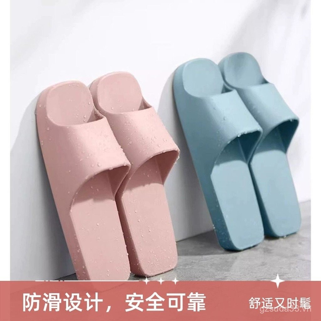Muji Classic Eva Dép Phòng Tắm Chống Trơn Trượt Đa Năng Nam Giày Nữ Mũi Vuông Dép RKEA