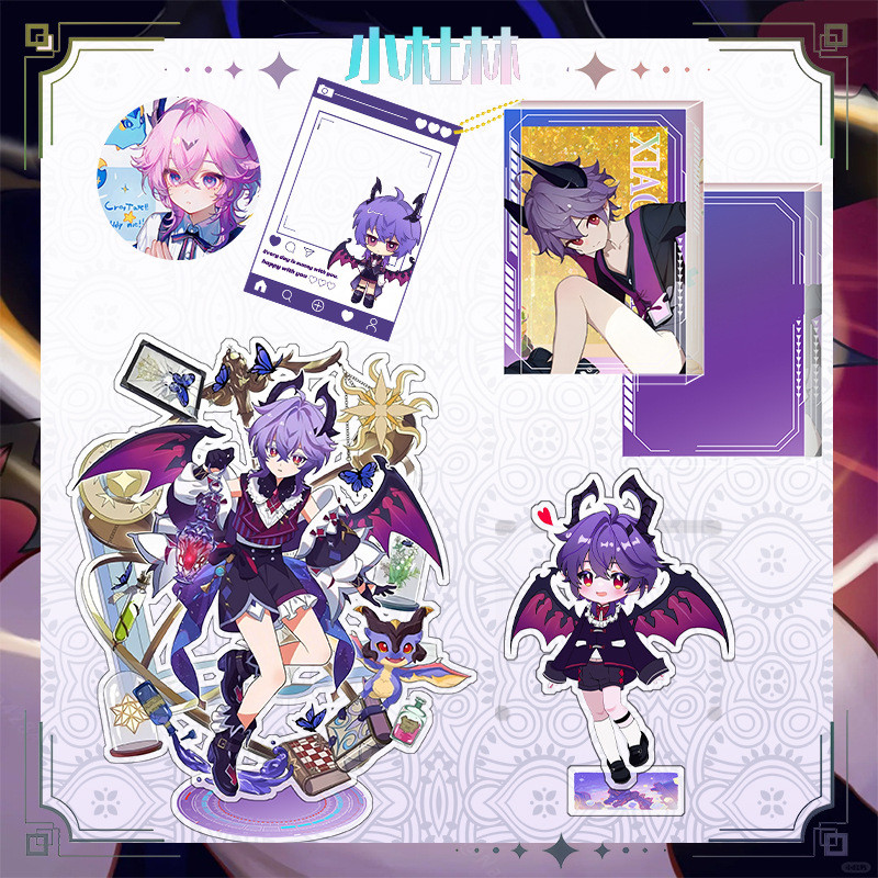 Genshin Impact Mini Durin Set Acrylic Đứng Lớn Mặt Dây Chuyền Huy Hiệu Trò Chơi Giao Hàng Anime Merc