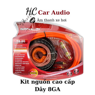  Bộ dây nguồn bộ kit nguồn lắp loa sub ô tô 8GA cao cấp 