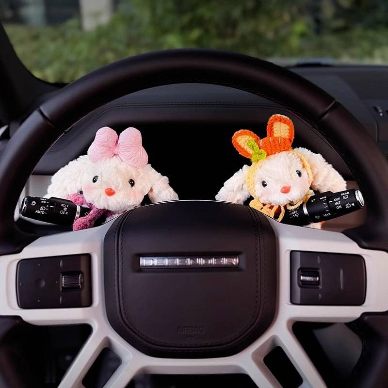 Cute Rabbit Car Bumper Doll Advanced Decoration Car Wiper Turn Light Decoration Doll New 0qtA