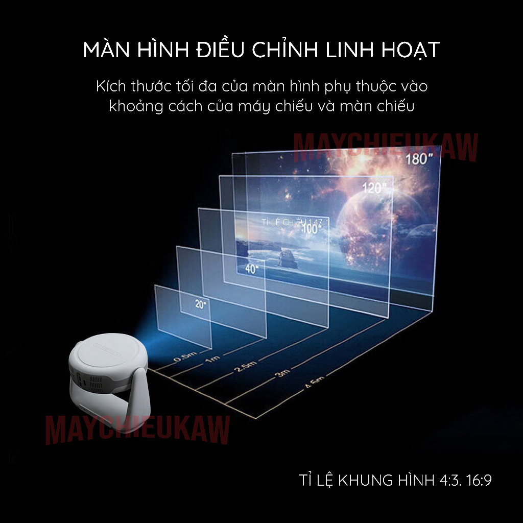 Máy chiếu tích hợp pin KAW Leser Hition KAW K1 - Độ Phân Giải Full HD, Tích Hợp Đèn Bàn, Đa Ứng Dụng | BigBuy360 - bigbuy360.vn